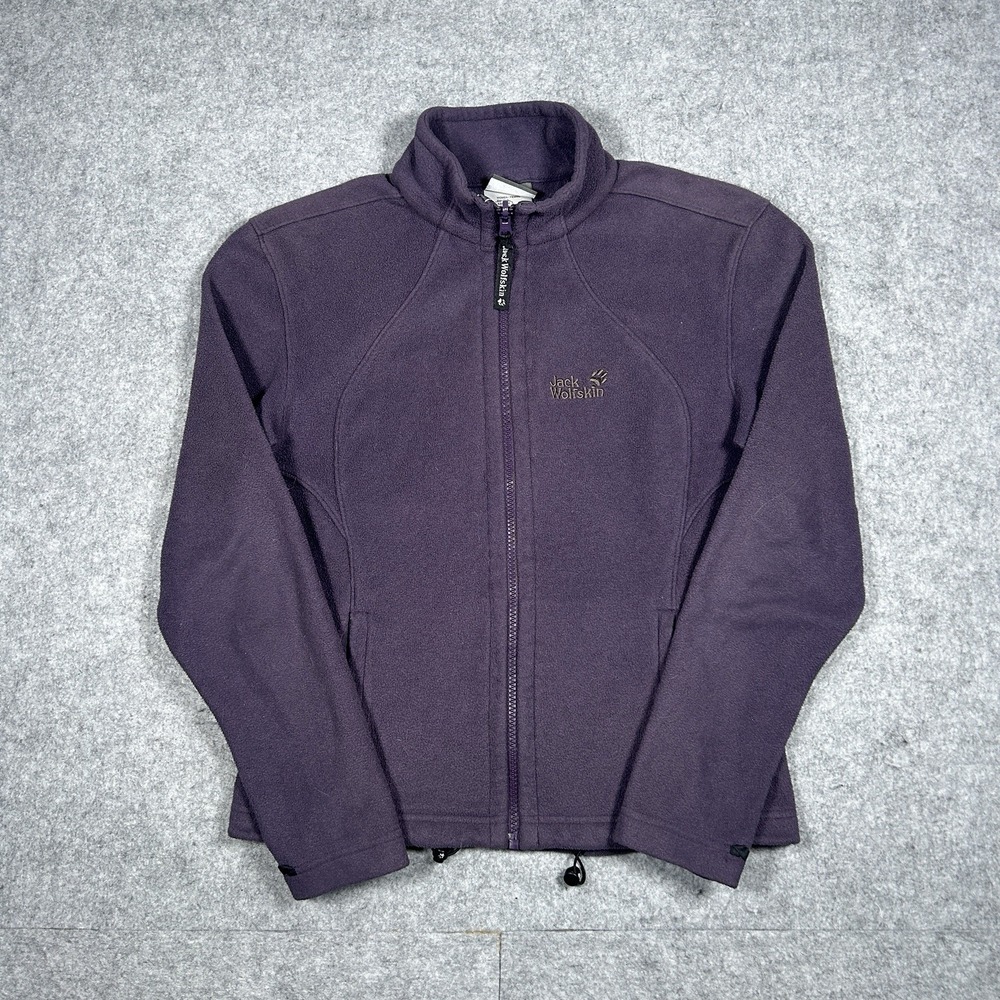Jack Wolfskin Fleece Jacket Women's Size‎ Small Purple Full Zip Polartec